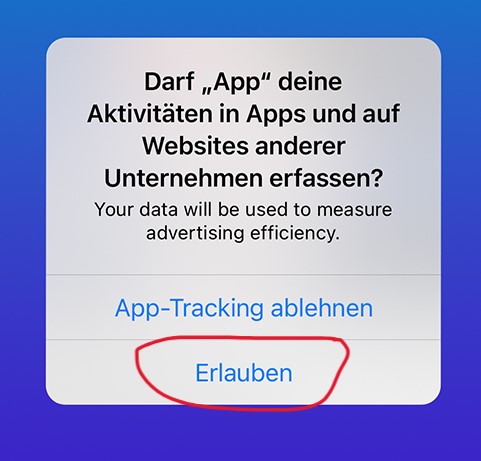 Tracking Einstellungen