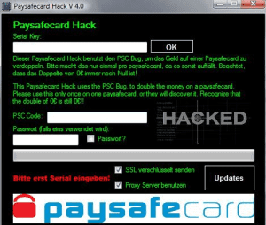 Paysafecard Code Hack
